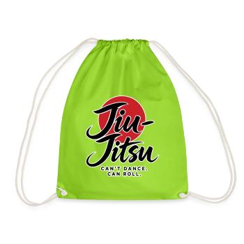 Jiu Jitsu – KANN NICHT TANZEN. KANN ROLLEN. - Turnbeutel - Neongrün - Vorne