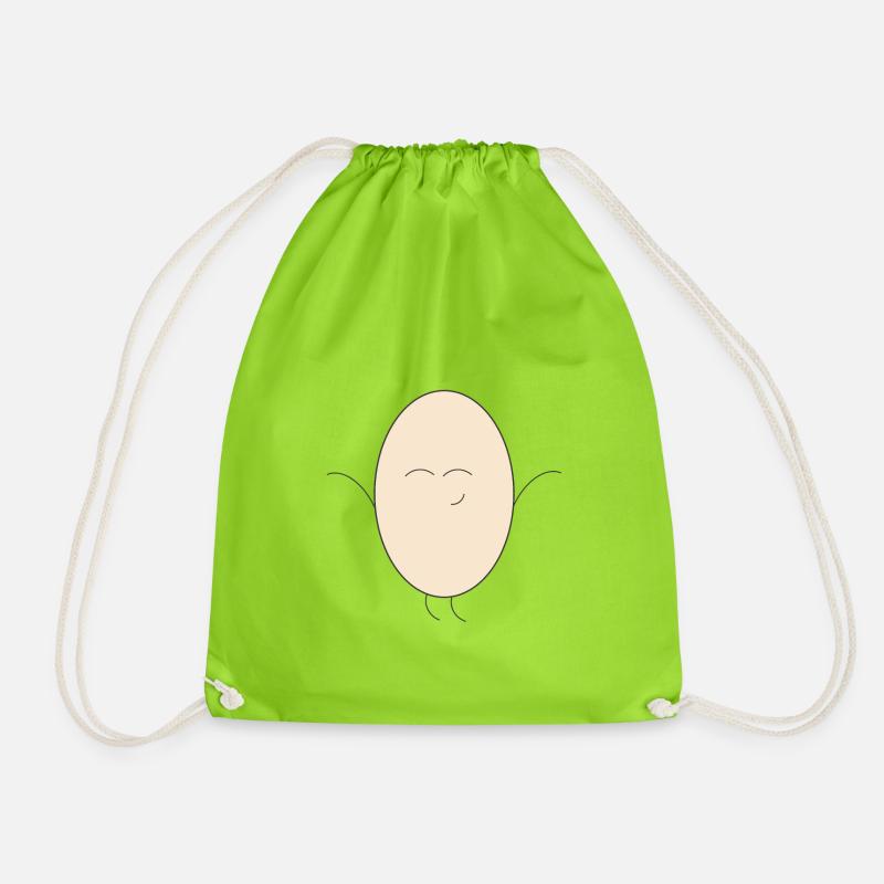 Happy Egg - Turnbeutel - Neongrün