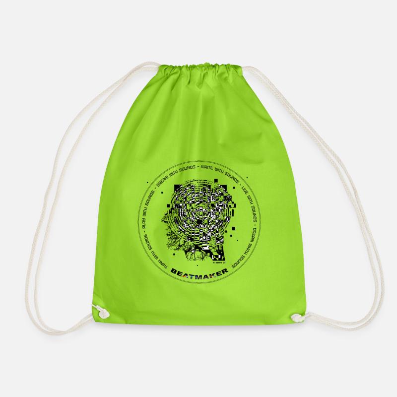 Beatmaker - Drawstring Bag - neon green