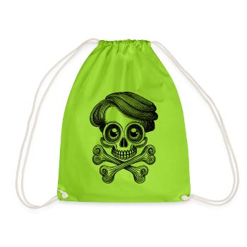 Femme Rock : Chemise hard rock unique et mignonne ! - Sac de sport léger - vert néon - Devant
