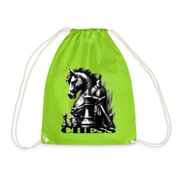 Échecs - Sac de sport léger - vert néon - Devant