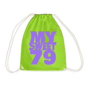 Sweet 79 - Drawstring Bag - neon green - Front