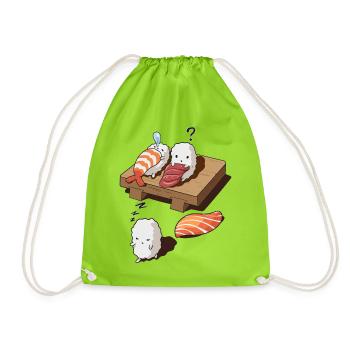 Rêver de sushi - Sac de sport léger - vert néon - Devant