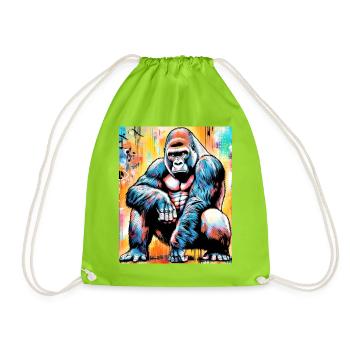 Gorilla - Turnbeutel - Neongrün - Vorne