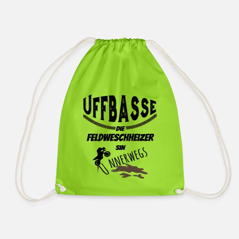 Uffbasse Feldweschheizer - Turnbeutel - Neongrün