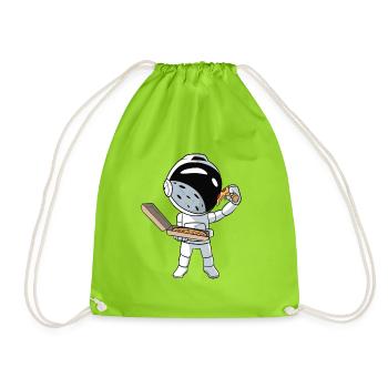 Pizza Astronaute - Sac de sport léger - vert néon - Devant