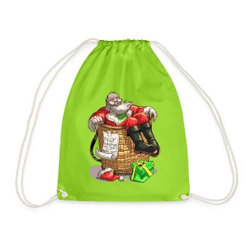 Pas de Noêl cette année ! - Sac de sport léger - vert néon - Devant