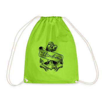 Usedom -Island Usedom-Ostsee holiday - Drawstring Bag - neon green - Front