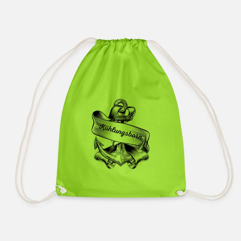 Kühlsborn Baltic Sea Resort Anker - Drawstring Bag - neon green