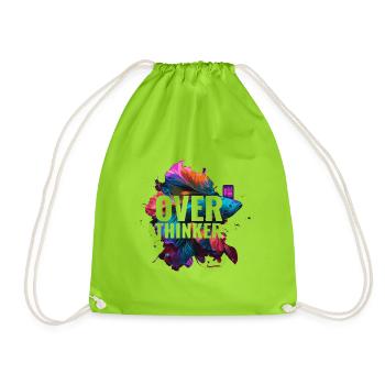 overthinker fish - Turnbeutel - Neongrün - Vorne