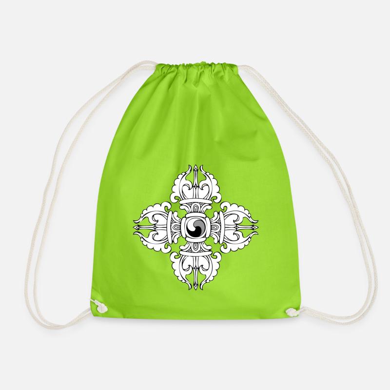 Dorje Vajra - Drawstring Bag - neon green