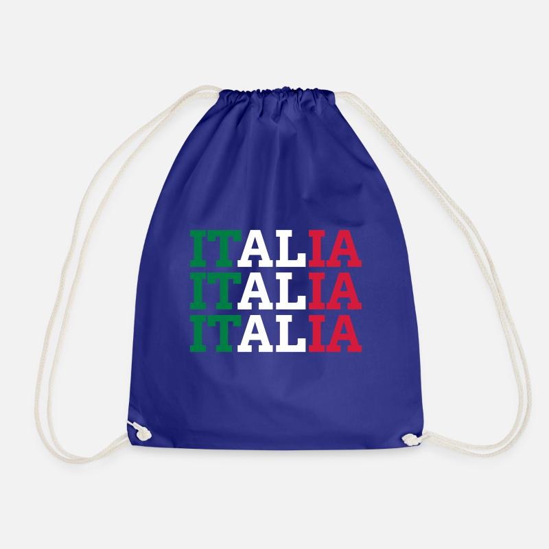 ITALIAN - Drawstring Bag - royal blue
