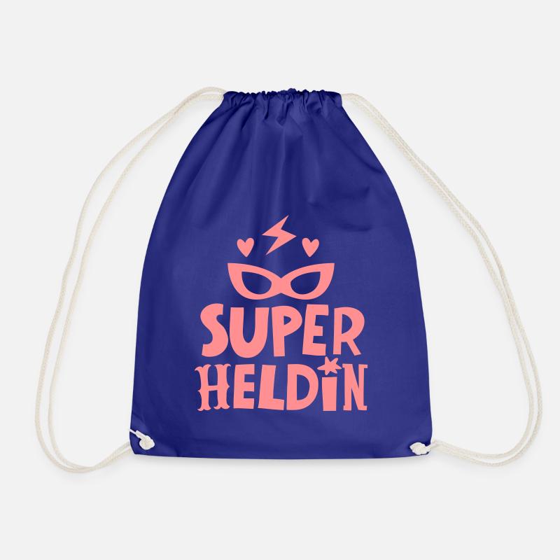 Superheldin - Turnbeutel - Königsblau