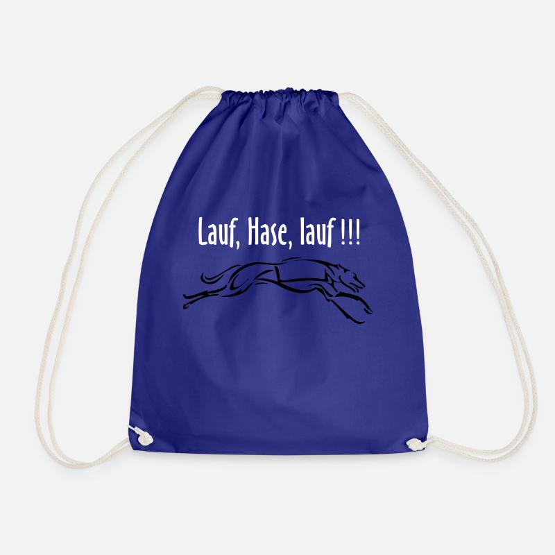 Lauf Hase lauf - Turnbeutel - Königsblau