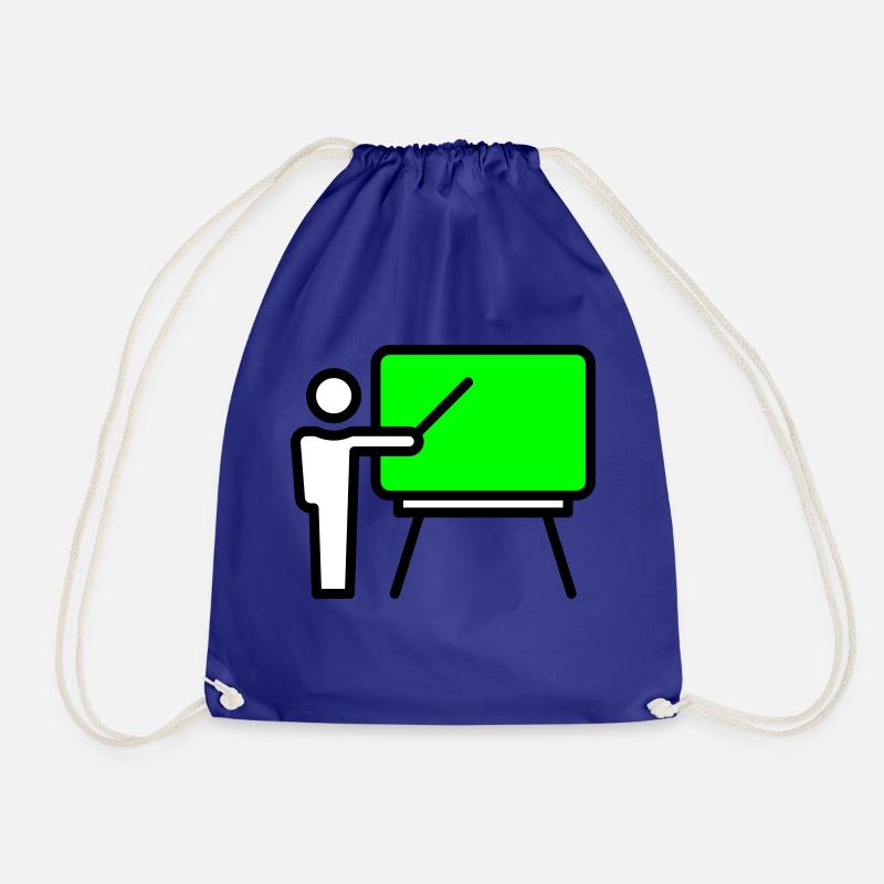 Teacher - Drawstring Bag - royal blue