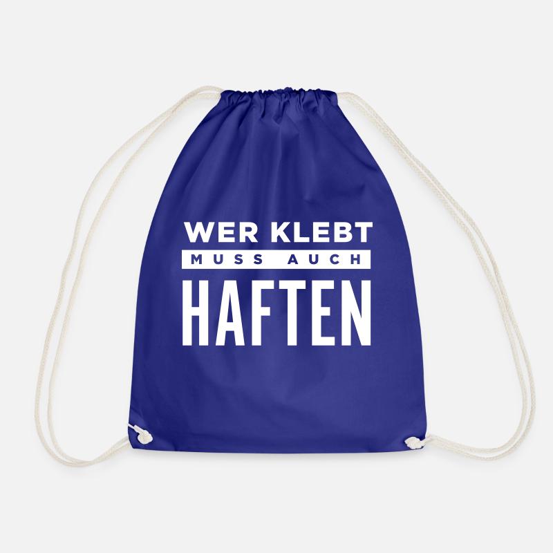Klima Kleber haften - Turnbeutel - Königsblau