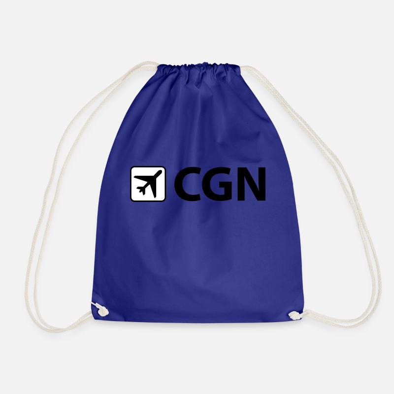 Airport - Flughafen - CGN - Cologne - Köln - 3 - Turnbeutel - Königsblau