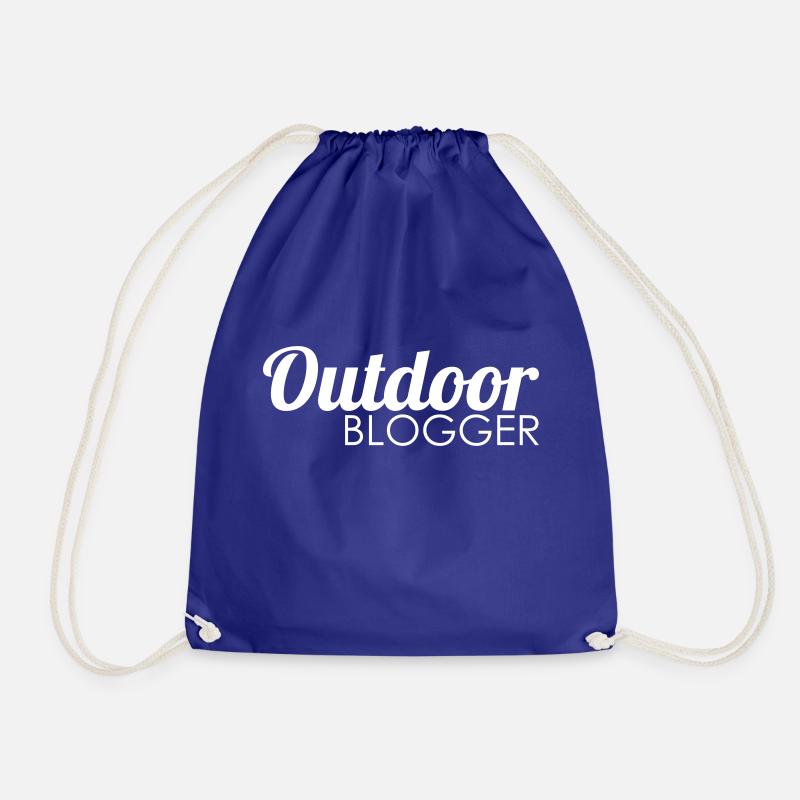 Outdoor blogger - Drawstring Bag - royal blue