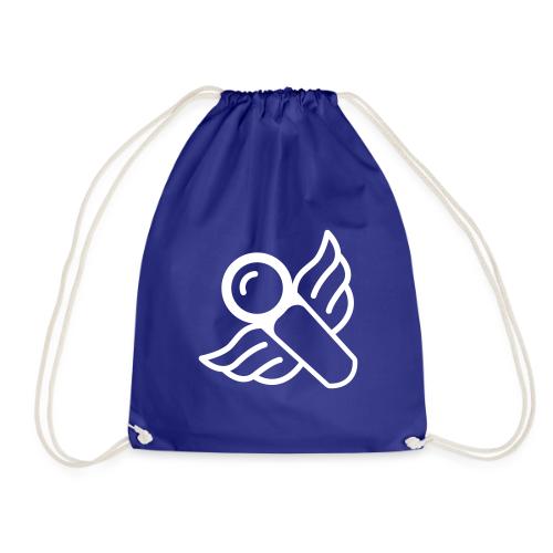 Microphone with Wings - White - Drawstring Bag