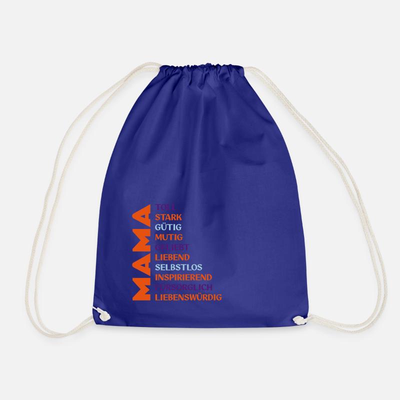 Mother's Day MAMA Design - Drawstring Bag - royal blue