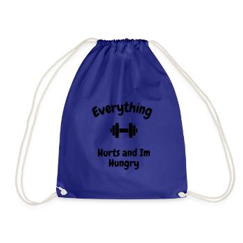 Tout me fait mal et j’ai faim - Sac de sport léger - bleu roi - Devant