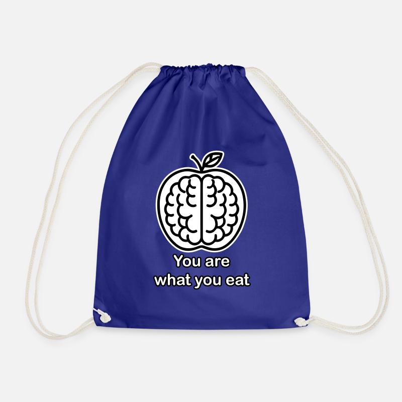Apple Brain - Du bist, was du isst design - Turnbeutel - Königsblau