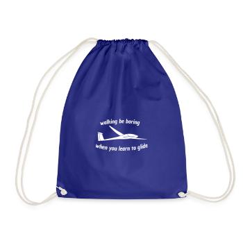 Planeur Planeur Planeur Pilote - Sac de sport léger - bleu roi - Devant