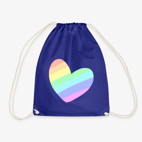 Pastal Rainbow Heart - Gymtas