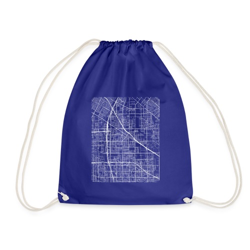 Minimal Norwalk city map and streets - Drawstring Bag