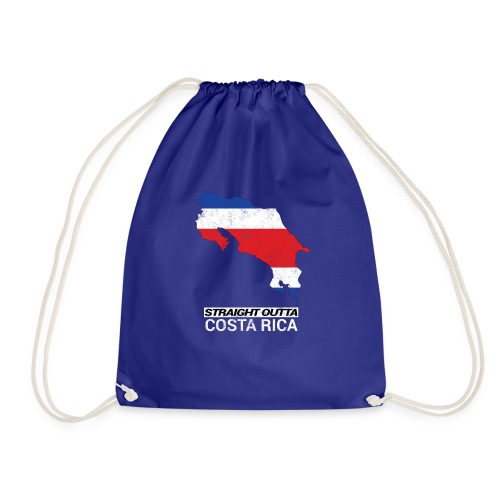 Straight Outta Costa Rica country map &flag - Drawstring Bag