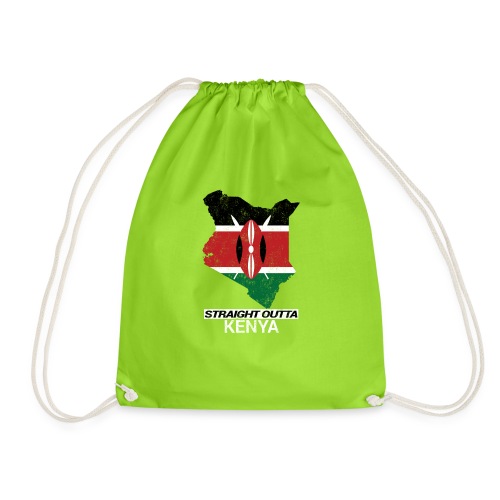 Straight Outta Kenya country map & flag - Drawstring Bag