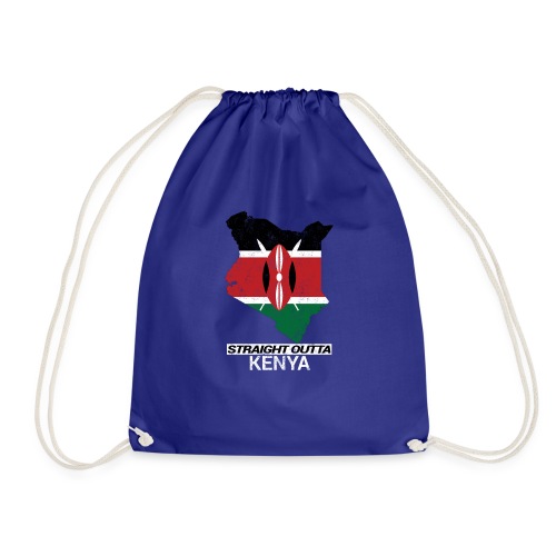 Straight Outta Kenya country map & flag - Drawstring Bag