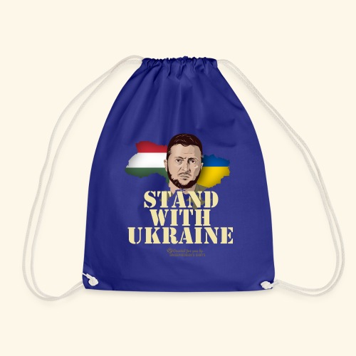 Selenskyj T-Shirt Design Ungarn Stand with Ukraine - Turnbeutel