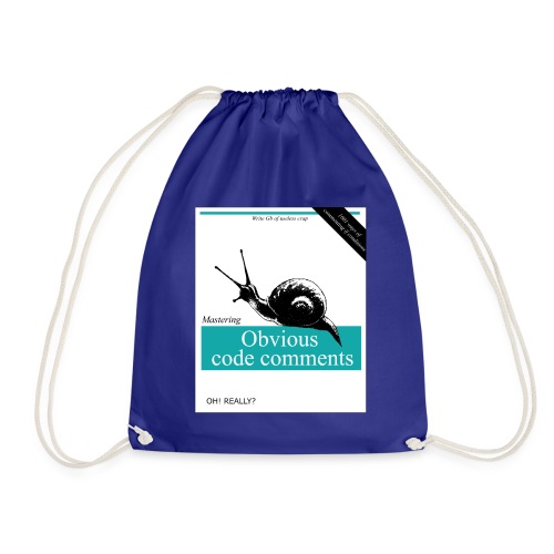 Obvious code comments - Drawstring Bag