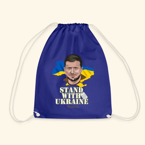 Selenskyj T-Shirt Design Stand with Ukraine - Turnbeutel