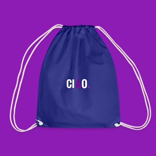 Purple Ciao - Drawstring Bag