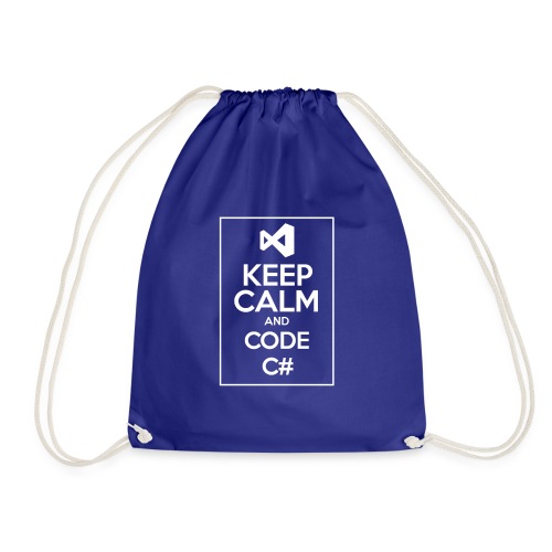 Keep Calm And Code C# - Drawstring Bag