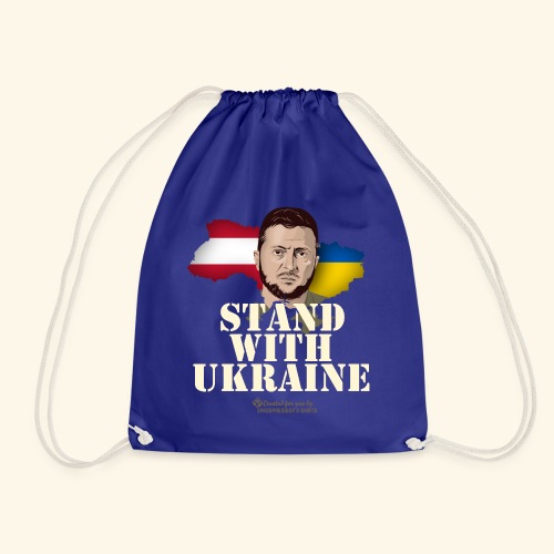Ukraine Österreich Unterstützer T-Shirt Design - Turnbeutel