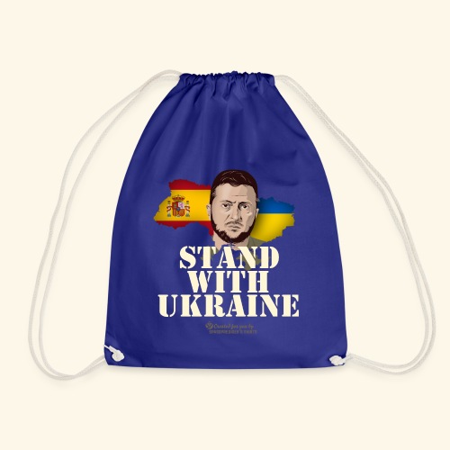Ukraine Spanien Unterstützer T-Shirt Design - Turnbeutel