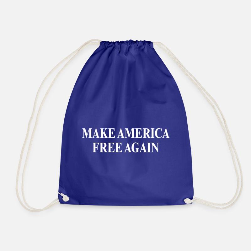 Make America Free Again - Drawstring Bag - royal blue
