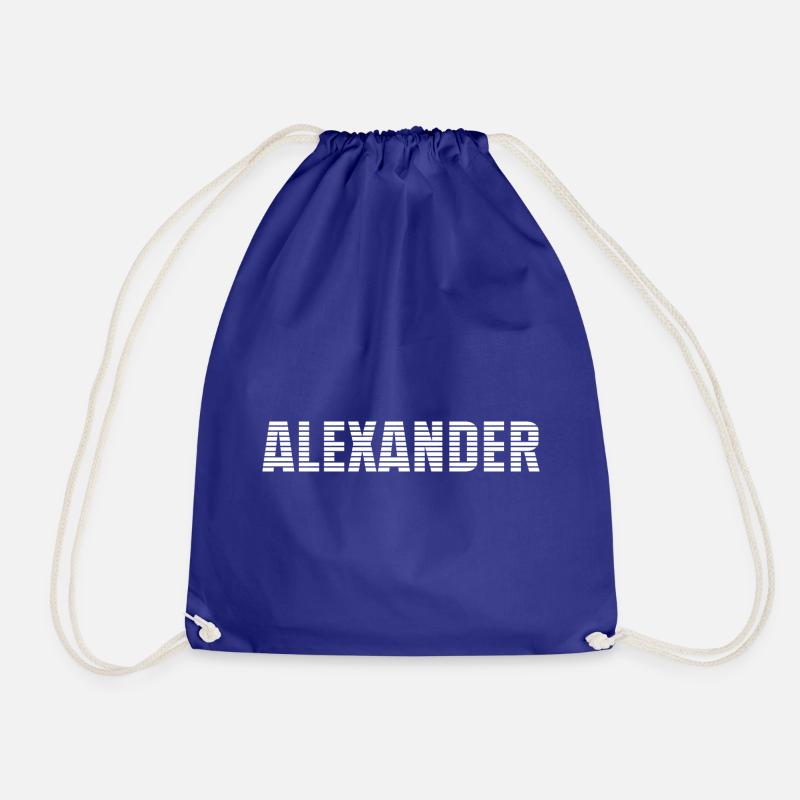 Name Alexander - Drawstring Bag - royal blue