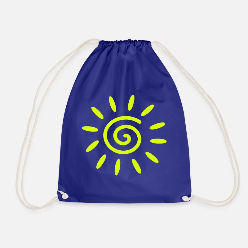 sun - Drawstring Bag - royal blue
