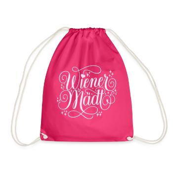 Wiener Mädl - Turnbeutel - Fuchsia - Vorne