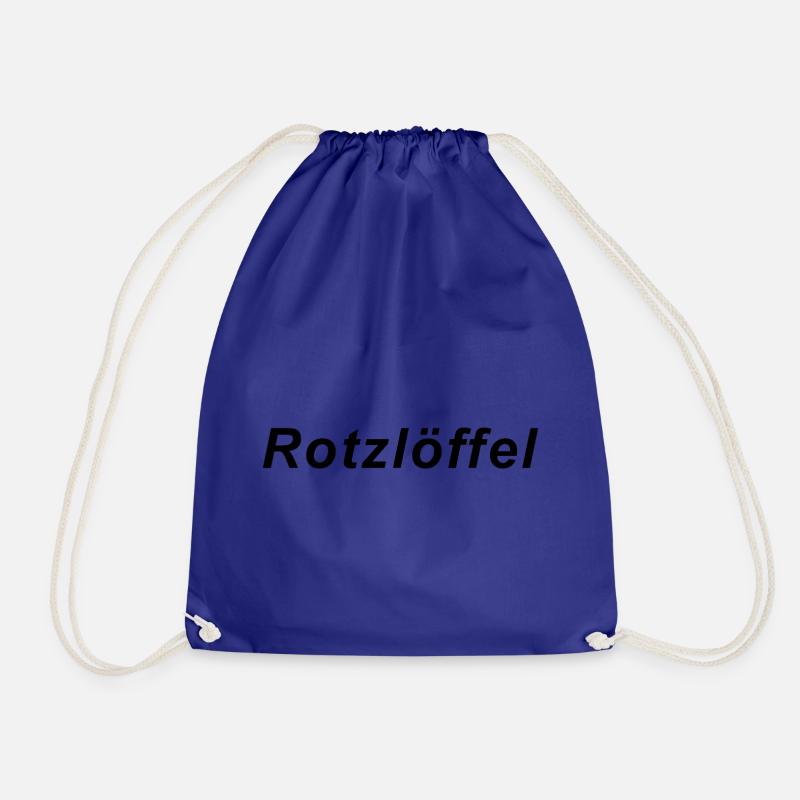 Rotzloeffel Spruch Geschenk Idee - Turnbeutel - Königsblau