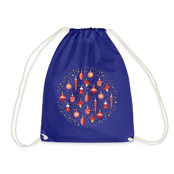 Galaxie de Noël Rouge - Sac de sport léger - bleu roi - Devant