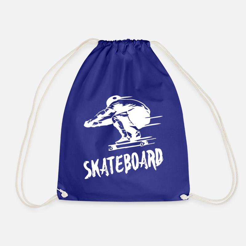 Skateboard - Turnbeutel - Königsblau