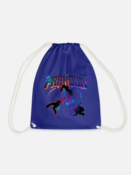 Parkour Freerunner Traceur Le Parcour parkourshirt - Turnbeutel - Königsblau