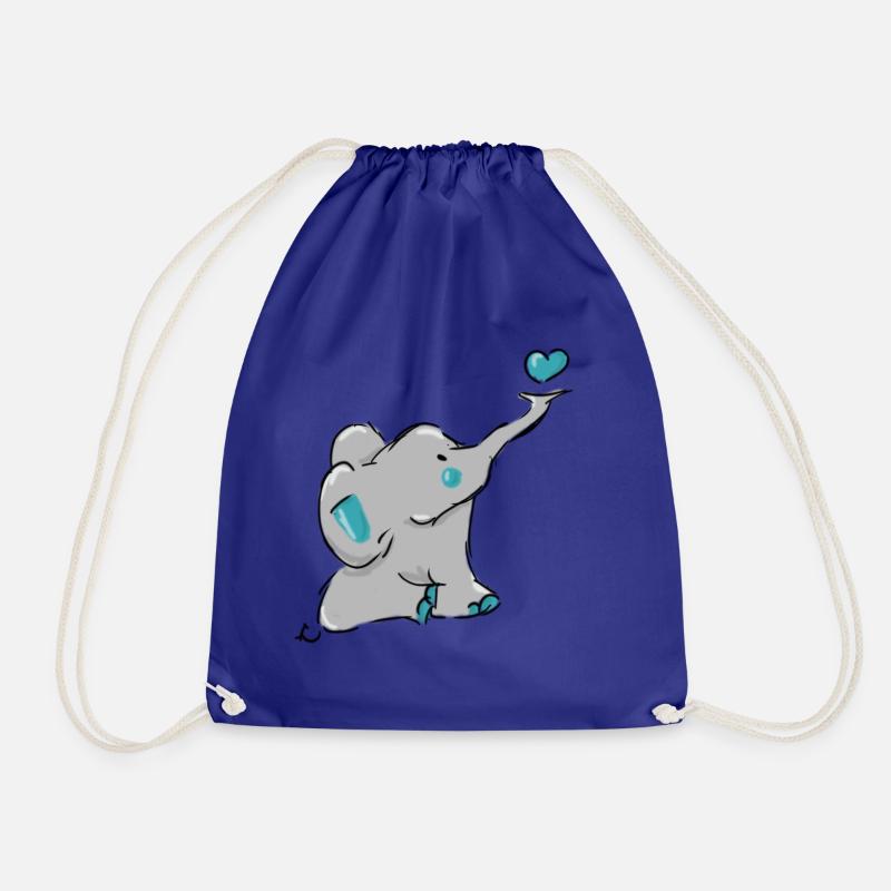 Doux éléphant - Sac de sport léger - bleu roi