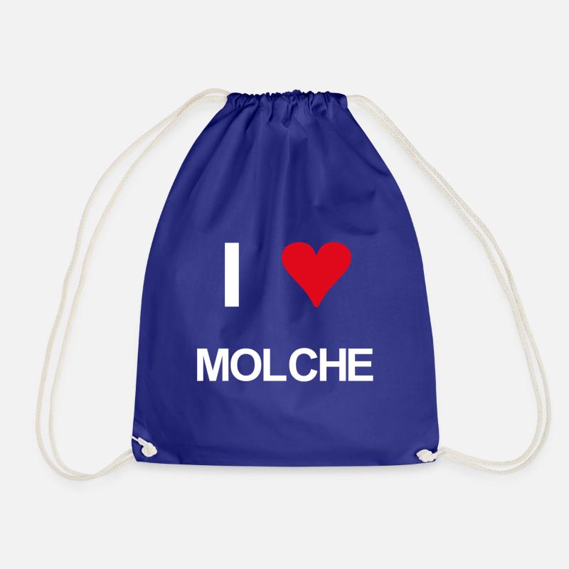I love Molche - Turnbeutel - Königsblau