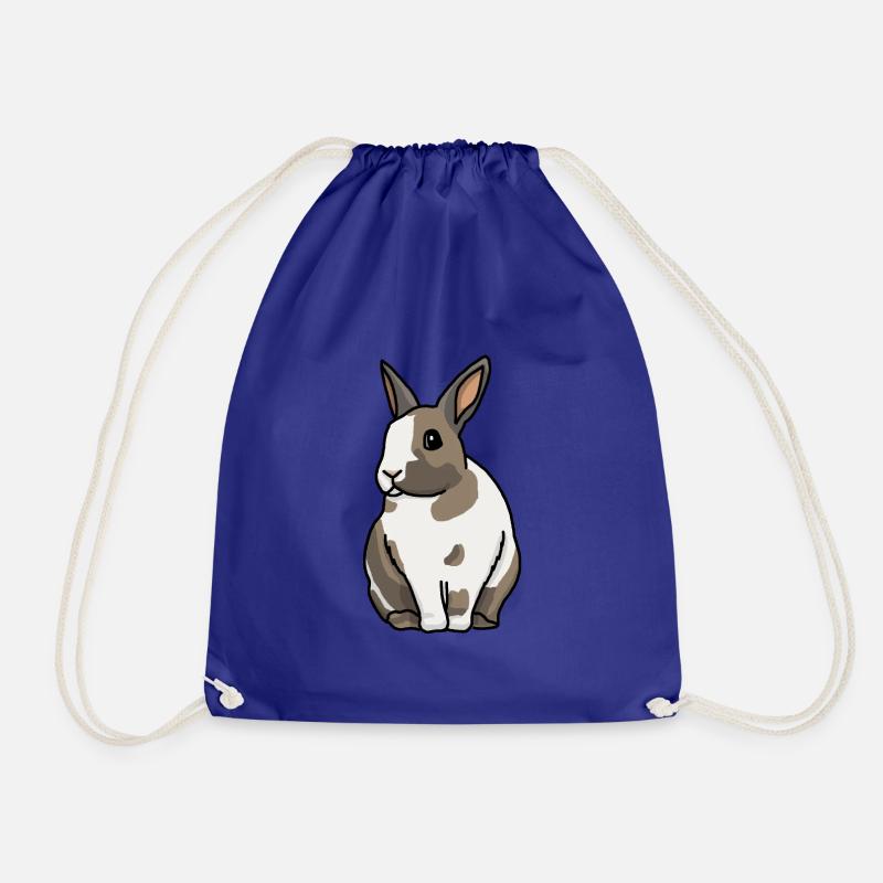 Bunny, rabbit, cute, cartoon - Drawstring Bag - royal blue